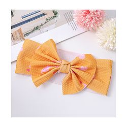 Babyhug Bow Applique Headband- Orange