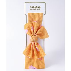 Babyhug Bow Applique Headband- Orange