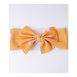 Babyhug Bow Applique Headband- Orange