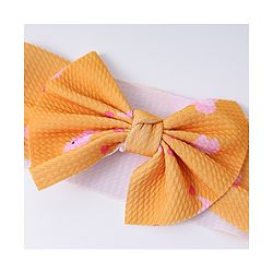 Babyhug Bow Applique Headband- Orange