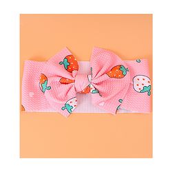 Babyhug Headbands with Bow Detailing with Animal & Fruits Print Pack of 3 - Multicolor