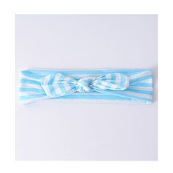 Babyhug Headbands with Knot Design Floral Stripe & Bird Print Pack of 3 - Blue & White