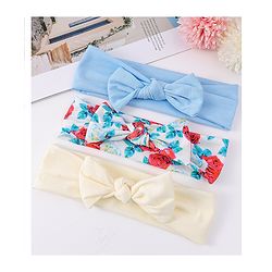Babyhug Headbands with Knot Detailing with Floral Print Pack of 3 - Multicolor