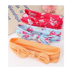 Babyhug Headbands with Knot Detailing Pack of 3 - Multicolor