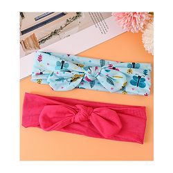 Babyhug Headbands with Knot Detailing Pack of 2 - Blue & Pink