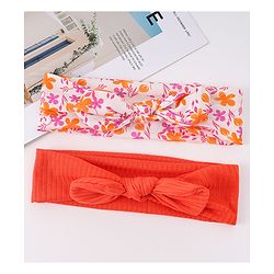 Babyhug Headbands with Knot Detailing Pack of 2 - Multicolor