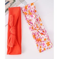 Babyhug Headbands with Knot Detailing Pack of 2 - Multicolor