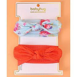 Babyhug Headbands with Knot Detailing Pack of 2 - Multicolor