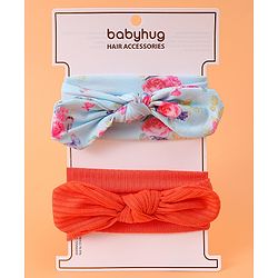Babyhug Headbands with Knot Detailing Pack of 2 - Multicolor