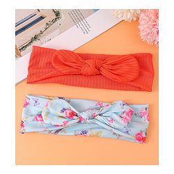 Babyhug Headbands with Knot Detailing Pack of 2 - Multicolor
