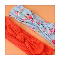 Babyhug Headbands with Knot Detailing Pack of 2 - Multicolor