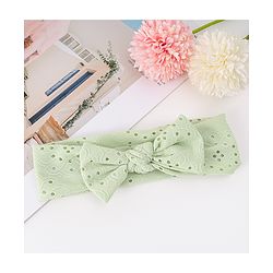 Babyhug Bow Applique Headband - LIght Green