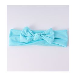Babyhug Headbands with Knot Design Star Stripe & Animal Print Pack of 3 - Light Blue & White