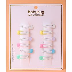 Babyhug Snap Clips  Pack of 12 -  Multicolour