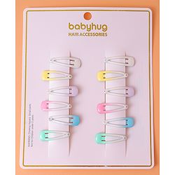 Babyhug Snap Clips  Pack of 12 -  Multicolour