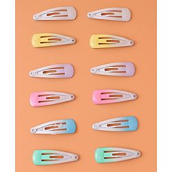 Babyhug Snap Clips  Pack of 12 -  Multicolour