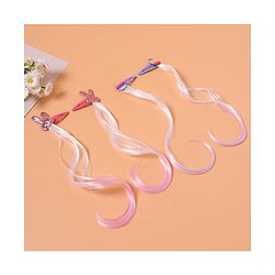 Babyhug Snap Clips with Hair Extensions Pack of 4 - Pink and Sky Blue