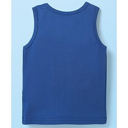 Babyhug 100% Cotton Sleeveless Animal Printed & Striped Sando Pack Of 3 -Orange Navy Blue & Yellow