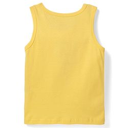 Babyhug 100% Cotton Sleeveless Teddy & Star Printed Sando Pack Of 3 -Purple Yellow & Blue