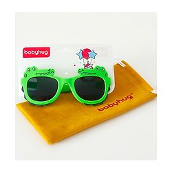 Babyhug Free Size Crocodile Shape Sunglasses - Green
