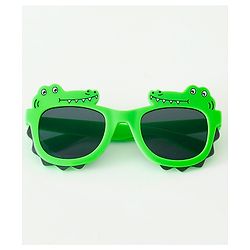 Babyhug Free Size Crocodile Shape Sunglasses - Green
