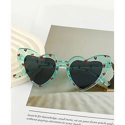Babyhug Free Size Heart Shape Sunglasses - Green