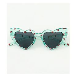 Babyhug Free Size Heart Shape Sunglasses - Green
