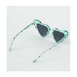 Babyhug Free Size Heart Shape Sunglasses - Green