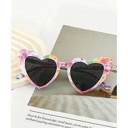 Babyhug Free Size Heart Shape Sunglasses - Green