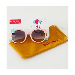 Babyhug Sunglasses With Floral Applique - Pink
