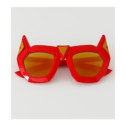 Babyhug Sunglasses With Bat Man Shape - Red