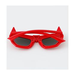Babyhug Sunglasses With Bat Man Shape - Red