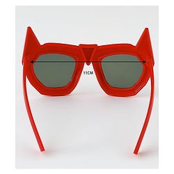 Babyhug Sunglasses With Bat Man Shape - Red