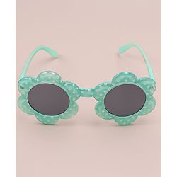 Babyhug Polka Dot Printed Sunglasses - Sea Green