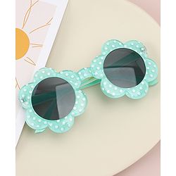 Babyhug Polka Dot Printed Sunglasses - Sea Green