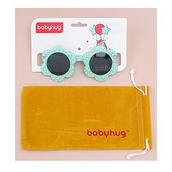 Babyhug Polka Dot Printed Sunglasses - Sea Green