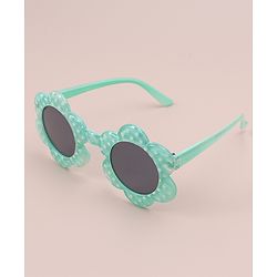Babyhug Polka Dot Printed Sunglasses - Sea Green
