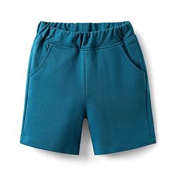 Babyhug Interlock Knit Sleeveless Striped Tank T-Shirt & Shorts Set - Light Blue