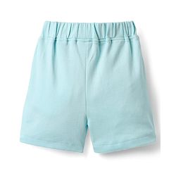 Babyhug Interlock Knit Half Sleeves T-Shirt & Shorts Set with Jungle Theme Print - Light Blue