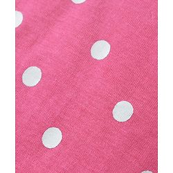 Babyhug 100% Cotton Knit Half Sleeves T-Shirts With Polka Dots Heart & Enjoy The Day Text Print Pack of 3 - Pink & White
