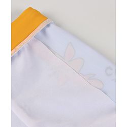 Babyhug Swimming Trunk With Giraffe Print & Cap - Light Blue