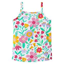 Babyhug 100% Cotton Single Jersey Knit Antibacterial Sleeveless Slips With Floral Print Pack Of 3 - Yellow Pink & White