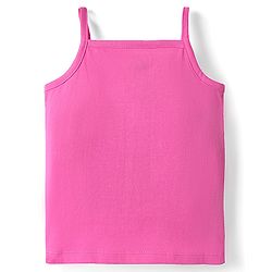 Babyhug 100% Cotton Knit Sleeveless Antibacterial Slips with Floral & Polka Dots Print Pack of 3 - Pink White & Lilac