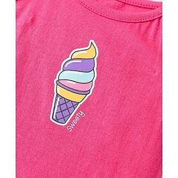 Babyhug 100% Cotton Antibacterial Slips With Polka Dots Stars & Ice cream Print Pack Of 3 - Lilac Yellow & Pink
