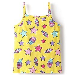 Babyhug 100% Cotton Antibacterial Slips With Polka Dots Stars & Ice cream Print Pack Of 3 - Lilac Yellow & Pink