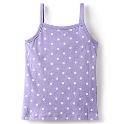 Babyhug 100% Cotton Antibacterial Slips With Polka Dots Stars & Ice cream Print Pack Of 3 - Lilac Yellow & Pink