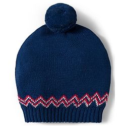 Babyhug Organic Cotton Knitted Full Sleeves Sweater Set With Penguin Design & Cap - Navy Blue & Red
