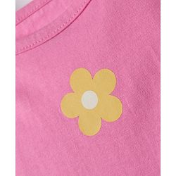 Babyhug 100% Cotton Single Jersey Knit Antibacterial Sleeveless Slips With Floral  Print Pack Of 3 - Pink Yellow & Light Blue