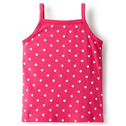 Babyhug 100% Cotton Antibacterial Slips With Polka Dots & Floral Print Pack Of 3 -Dark Pink Yellow & Navy Blue