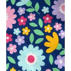 Babyhug 100% Cotton Antibacterial Slips With Polka Dots & Floral Print Pack Of 3 -Dark Pink Yellow & Navy Blue